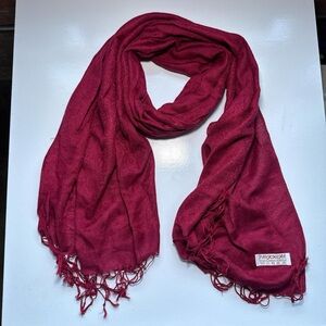 Vintage burgundy Pashmina scarf